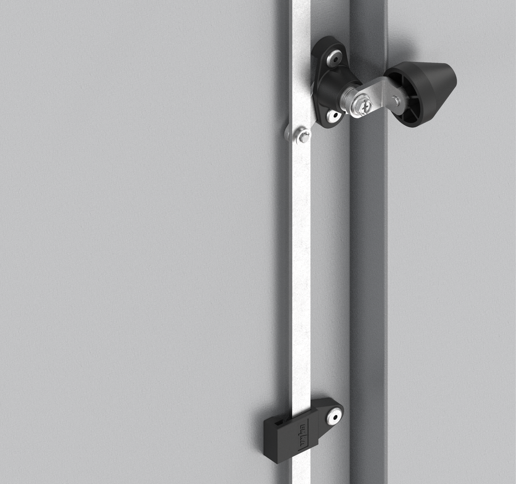 Rod guide, Polyamide GF black; 1121-169 for horizontal flat rods